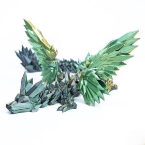 3D printed adult crystal wing dragon